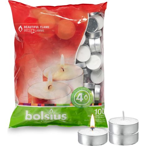 BOLSIUS Tealight Bag 100pz White (1/5)