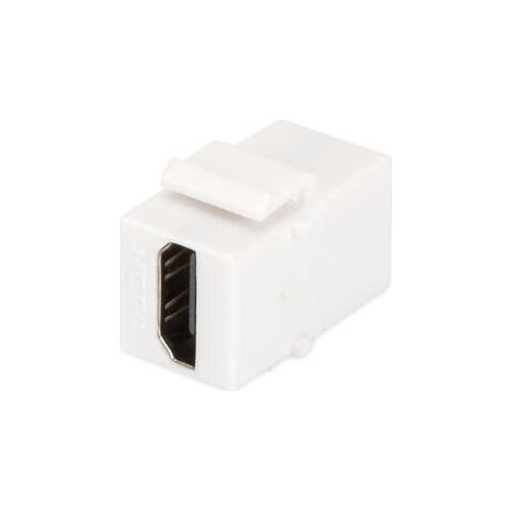Acoplador de módulo HDMI Keystone para tomas y paneles ciegos, hembra/hembra, blanco, DN-93401