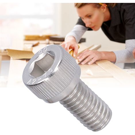 Vis à tête cylindrique creuse M612 en acier inoxydable 304 série M6 (1/5)