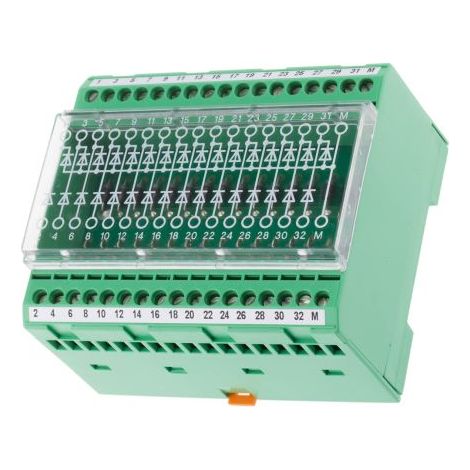 Bloc de jonction modulaire Phoenix Contact EMG 90-DIO 32M/LP, 0.2 4mm², A visser, Vert ( Prix pour 1 )
