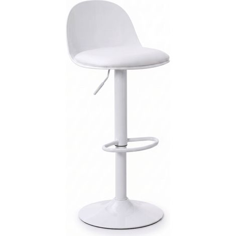 Packs Taburetes Cocina - Pack 2 Taburetes Alto Regulable Vexa Total - Blanco (1/4)