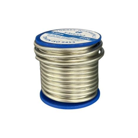 Brasure tendre Torrey 302-3305 n° 3 S-sn 97 Cu 3, 3 mm, 250 g, bobine