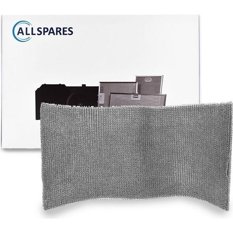 Filtro metálico AllSpares para campanas extractoras compatible con Bosch 00460118/460118/DHZ7203 / Siemens LZ72030 y Neff Z5352X0 (645x295x8mm)