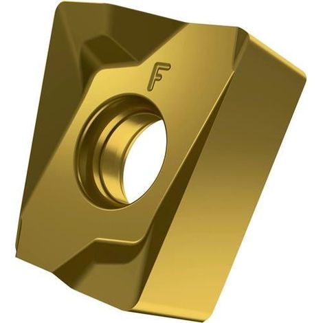 Fräswendeschneidplatte ISO LNMU 160708ER-F:M8330 D.5,7mm PVD beschichtet Gold (1/2)