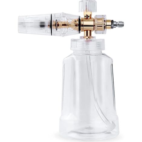 Pulvérisateur à mousse pour lavage de voiture – Pistolet à mousse Max Release multifonction propre pour la maison, la voiture, la moto, le vélo, Bidon de pulvérisation transparent, raccord (1/5)