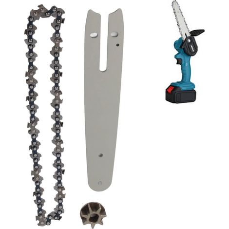 COMBO de chaîne de barres de guidage de tronçonneuse, pignon en acier 7,32 pouces plaque de guidage 9.06 pouces de la scie à chaîne accessoires de remplacement pour (1/5)