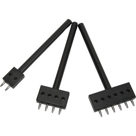 Set mit 3 Lederlochern aus wärmebehandeltem, verschleißfestem Stahl für schnelles Bohren (1/5)