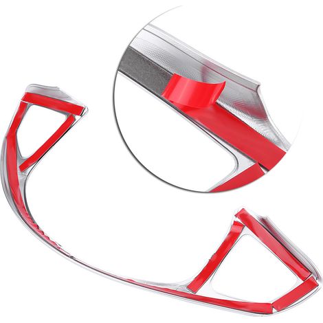Décoratif Cadre Volant Sticker Mercedes-Benz Classe E W213, Classe C W205, GLC X253 – Garniture Intérieure Auto, Adhésif Finition Noir, Accessoire Voiture Premium (1/5)