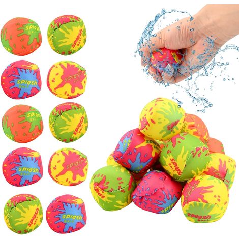 12 bolas de agua reutilizables, juguetes acuáticos para niños, actividades acuáticas de verano y juguetes de piscina, adecuados para jardines, piscinas y exteriores.