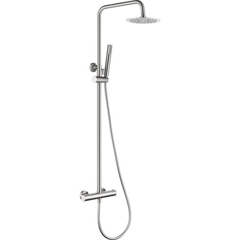 Colonna Doccia Termostatica Monza Nikel Spazzolato Imex Imex Btm039 Nq