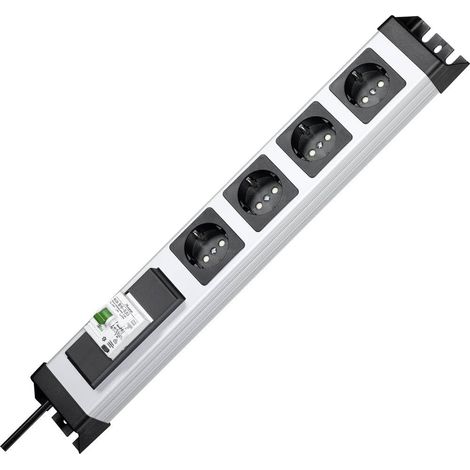 Multiprise avec 4 Prises et 1 Interrupteur FI/LS