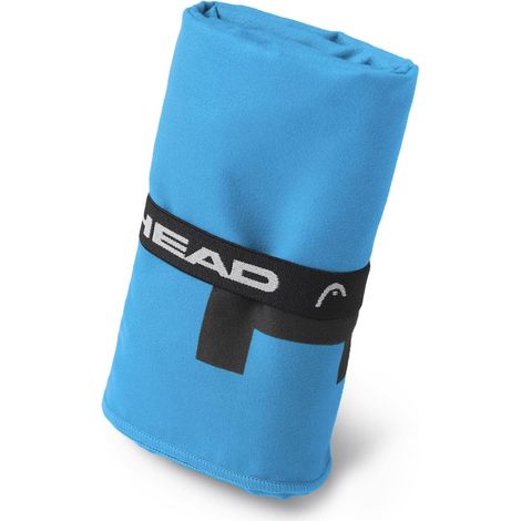 HEAD Active - Asciugamano Microfibra con Elastico, Asciugamano Palestra Leggero Rapida Asciugatura, Valido come Telo Multiuso - Asciugamani Bagno Assorbente Salvaspazio da Viaggio 70x140, Uniform Blue (1/5)