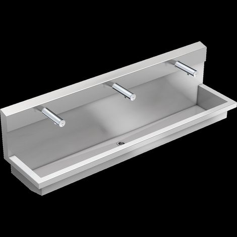 KWC Waschplatzeinheit, PLANOX, Edst, 1800x530x440 mm, 3xWandventil Elektron (1/2)