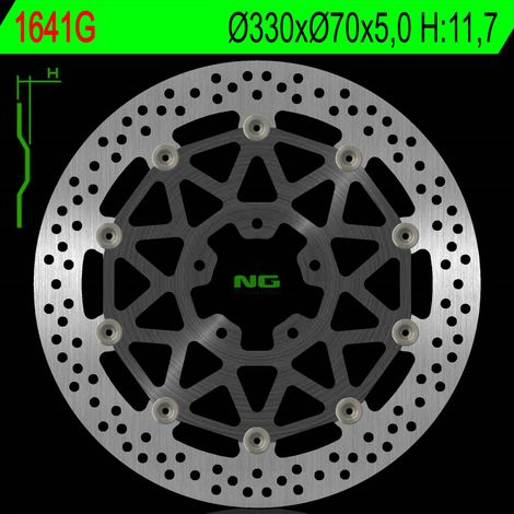 Disco de freno delantero flotante para Kawasaki ZX 10R 2017-2018, 330 mm