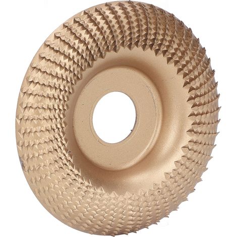 Disque à sculpter le bois, meule à façonner en acier inoxydable pour meuleuses d'angle, 22 mm, or (1/5)