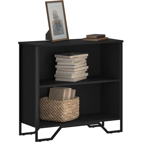 Bücherregal Schwarz 80x31x74,5 cm Holzwerkstoff