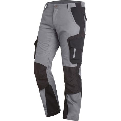 Pantalón de trabajo Florian Talla 50, gris/negro