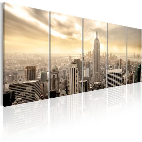 Tableau Imprimé "New York : View on Manhattan" 90 x 225 cm (1/2)