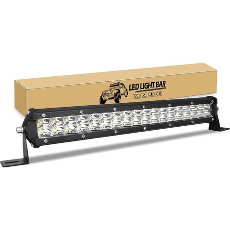 Barre LED 38cm 15 Pouces 108W Rampe 12V 24V Spot Projecteur Feux Phare de Travail, Étanche Barre Lumineuse pour 4x4 Offroad Camion Tracteur Voiture Véhicules Atvs Utvs (1/5)