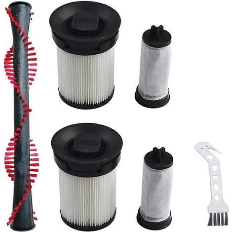 Pièces de rechange pour aspirateur Miele TriFlex HX1 : filtre HEPA, brosse rotative, filtres lavables et brosse. (1/4)