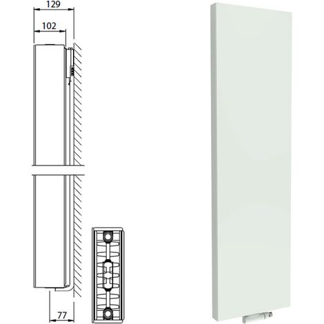 Stelrad Plan Vertikalheizkörper Vertex Plan Typ 22 2200x400, 0275222204