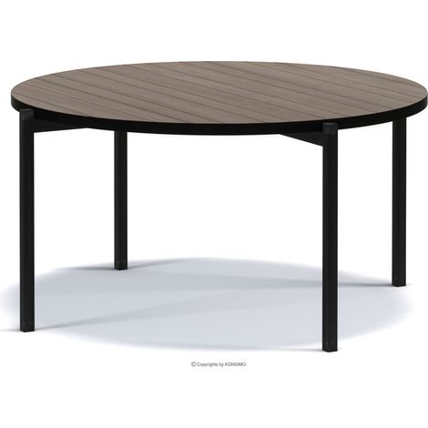 KONSIMO GERIS Couchtische Wohnzimmertisch Spanplatte, dunkebraun