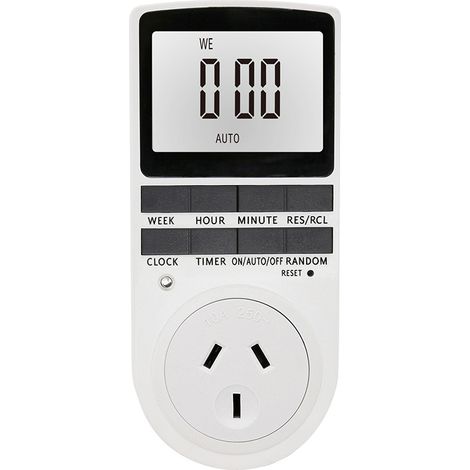 Temporizador digital de 240 V, toma de corriente programable, enchufe australiano. (1/5)