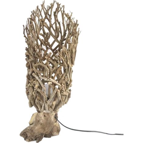 Lampada in Legno di Pino Tea, Design Moderno per Illuminare la tua Casa, Stile Elegante e Funzionalità Uniche