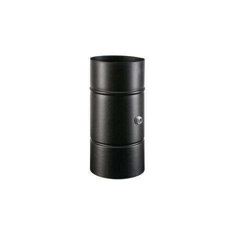 TUBO PORCELLANATO C/COMB C/TAPPO D 10XH19CM NERO CLASSIC