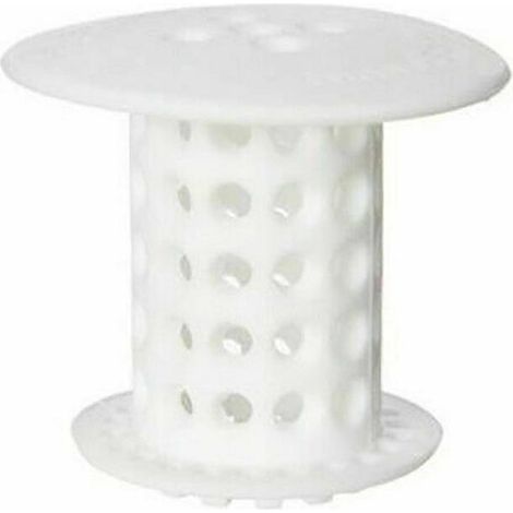 Lot de 2 bouchons blancs pour douche, baignoire, lavabo et lavabo, crépine et bouchon de vidange (1/4)