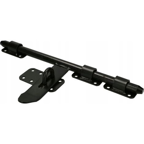 Chiusura per cancello stretta da 340 mm, nera (1/5)