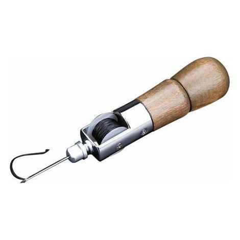 outils spécialisés : kit d’alènes à coudre le cuir (à faire soi-même) avec manche en bois, machine à coudre manuelle professionnelle, kit d’outils pour la couture de fermetures. (1/5)