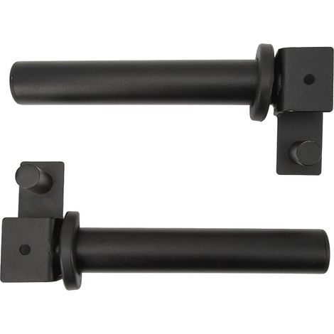 Support de rangement pour poids noirs, fixation à verrouillage pour racks de musculation, accessoire de stockage de plaques de charge (1/5)