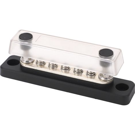 Barre de distribution électrique 5 pôles 48VDC 100A, module busbar lourd M5 pour camping-car, bloc de répartition de puissance 2 pièces (1/5)