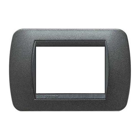 L4803Gfn Placca 3 Moduli Grafite Nero Livinglight