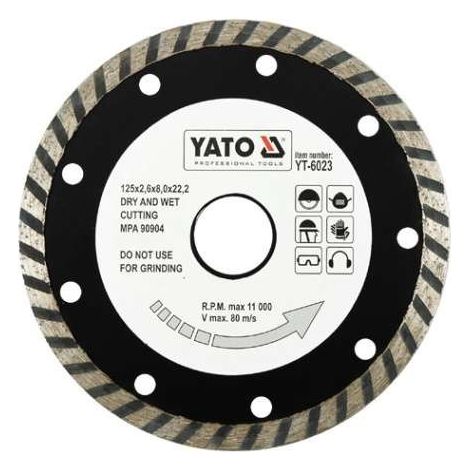 Disque diamant continu 125 mm YT-6023