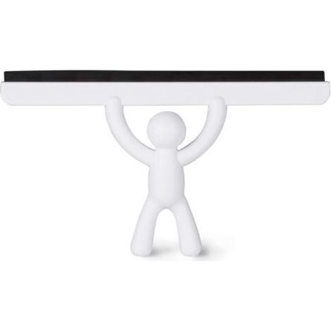 Raclette Buddy. Raclette de douche Buddy, blanche, dimensions : 26,7 x 15,9 x 5,1 cm (1/5)