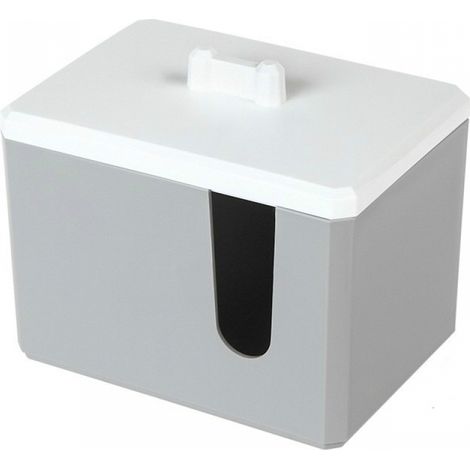 Porte-disques de coton, organisateur de cosmétiques - Gris (1/5)