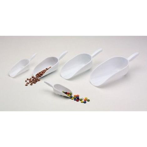 FPLUS recogedor inyeccion 180 mm. 500 grs. , Vertedores de plástico blanco.