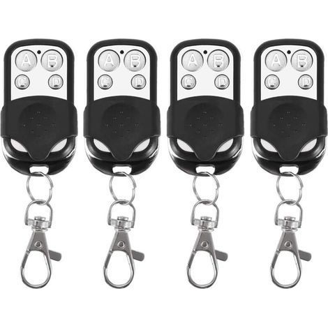4 Universal Remotes, Clone Electric Garage Door Opener, 433MHz Replacement Remote, Four Button Garage Door Remote, Wireless Remote (1/5)