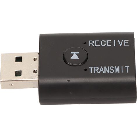 Émetteur-récepteur Bluetooth USB 2 en 1, adaptateur Bluetooth sans fil portable 3,5 mm pour chaîne hi-fi, TV, PC, haut-parleurs de voiture (1/5)