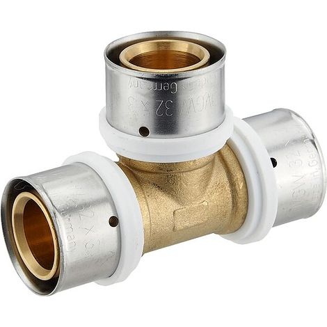 Pressfitting-T-Stück 32 x 3,0 - 32 x 3,0 - 32 x 3,0 mm für MV-Rohr