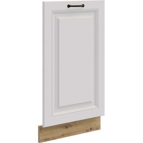 Frontblende für vollintegrierten Geschirrspüler 45 cm Stilo Weiß + Eiche Artisan (1/2)