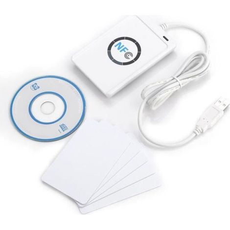 NFC ACR122U RFID à puce sans contact Lecteur & Graveur / USB+SDK+ 5X Mifare IC carte