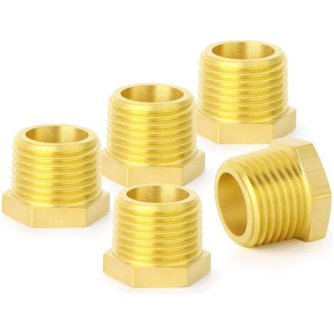 5 pièces en laiton réducteur hexagonal 3/8 \ (1/5)