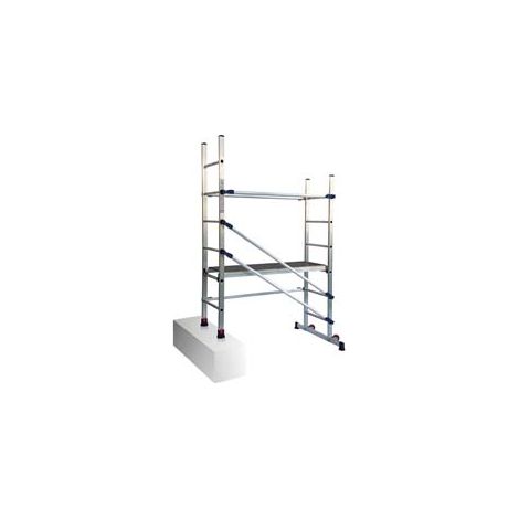 TRABATTELLO P6 IN ALLUMINIO cm.146x89x189h., piano lavoro cm.90h., Kg.14,6 FACAL