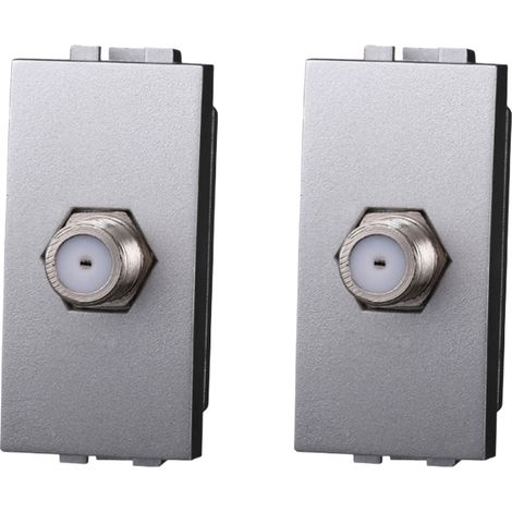 gloca Set 2 Tv Sat A Vite Compatibili Living (Grigio) (1/4)