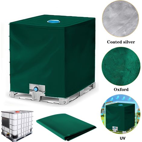 Housse de protection pour réservoir d'eau, protection solaire et anti-poussière, adaptée aux réservoirs d'eau extérieurs de 1000 L. (1/5)