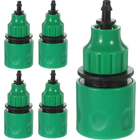 Lot de 5 connecteurs de tuyau en plastique 4/7 et 8/11 pour arroseur de jardin (1/4)