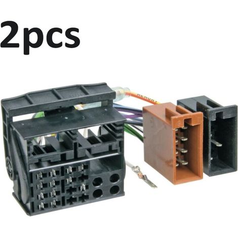 Faisceau Radio Origine Citroen Peugeot vehicule en ISO vers FAKRA MOST(2pcs)